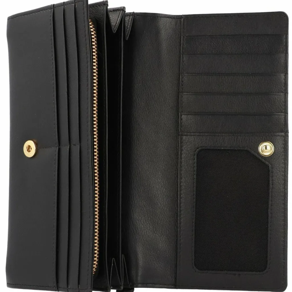 Discount L.Credi Evelyn Geldbörse Leder 20 cm schwarz