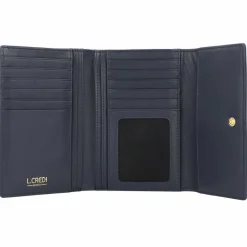 Outlet L.Credi Evelyn Geldbörse RFID Leder 14,5 cm marine