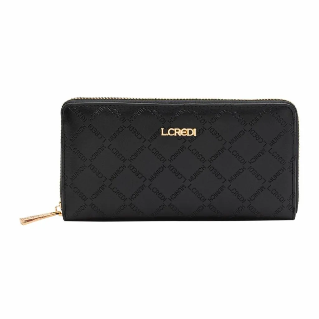 L.Credi Damengeldbörsen Querformat<Filiberta Geldbörse 19 cm schwarz