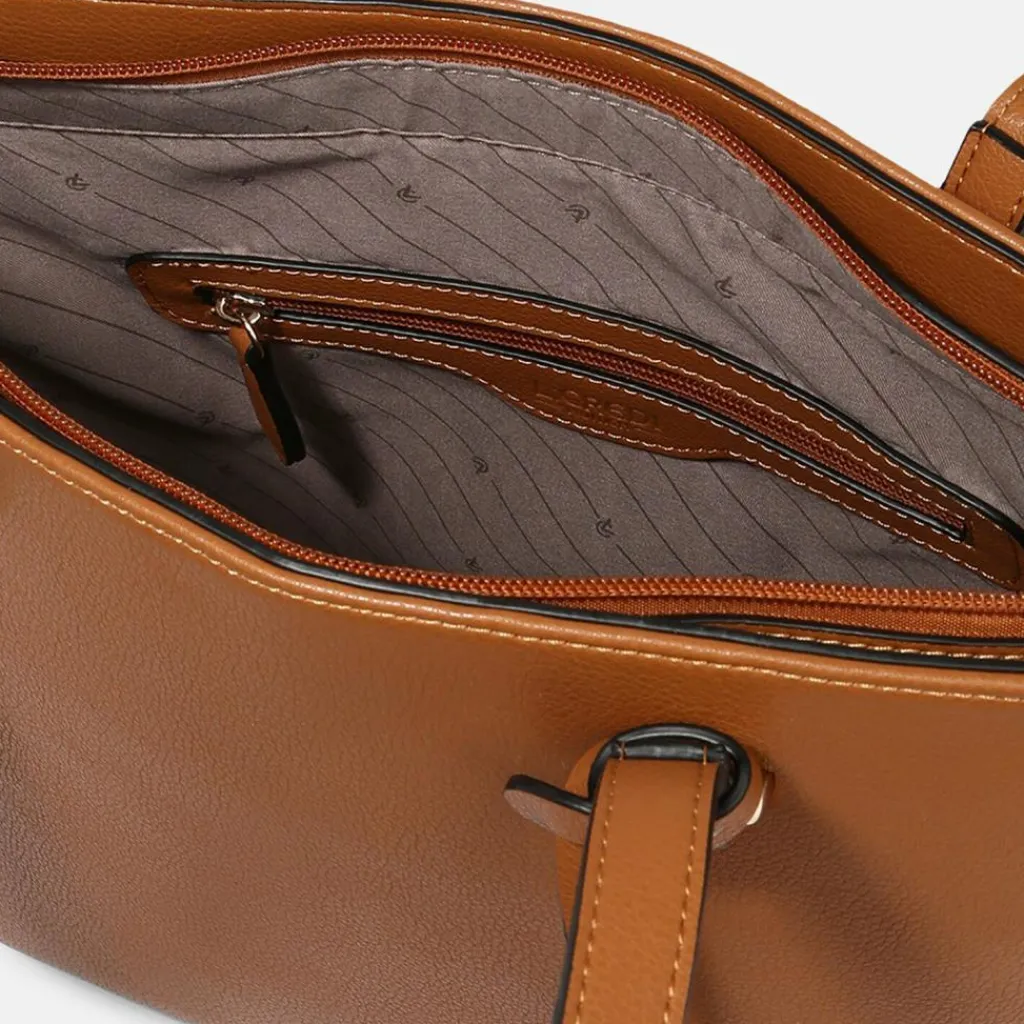 L.Credi Shopper|Schultertaschen<Filippa Shopper Tasche 35 cm cognac