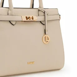 L.Credi Henkeltaschen<Konstanze Handtasche 37 cm creme