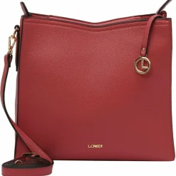 New L.Credi Liora Umhängetasche 32 cm rouge