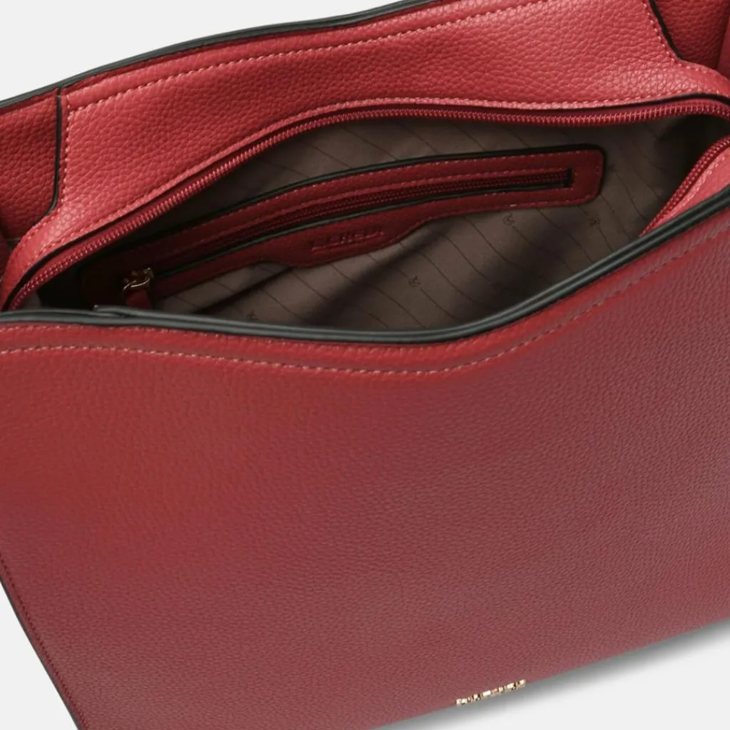 New L.Credi Liora Umhängetasche 32 cm rouge