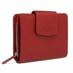 L.Credi Damengeldbörsen Querformat<Maranello Geldbörse Leder 12,5 cm rot