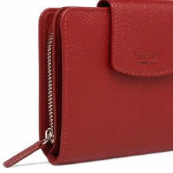 L.Credi Damengeldbörsen Querformat<Maranello Geldbörse Leder 12,5 cm rot