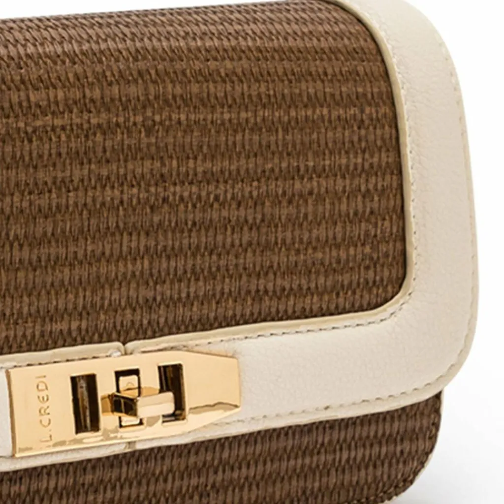 L.Credi Schultertaschen<Melissa Schultertasche 23 cm hellbraun