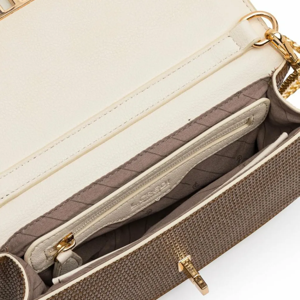 L.Credi Schultertaschen<Melissa Schultertasche 23 cm hellbraun