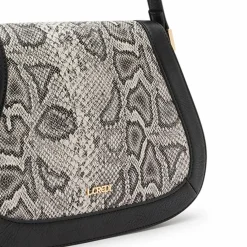 Online L.Credi Natascha Umhängetasche 29 cm schwarz - weiss