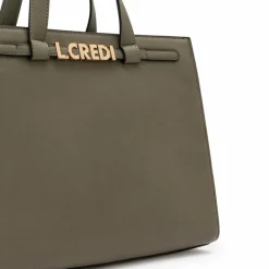 L.Credi Henkeltaschen|Schultertaschen<Olejandra Schultertasche 32.5 cm khaki