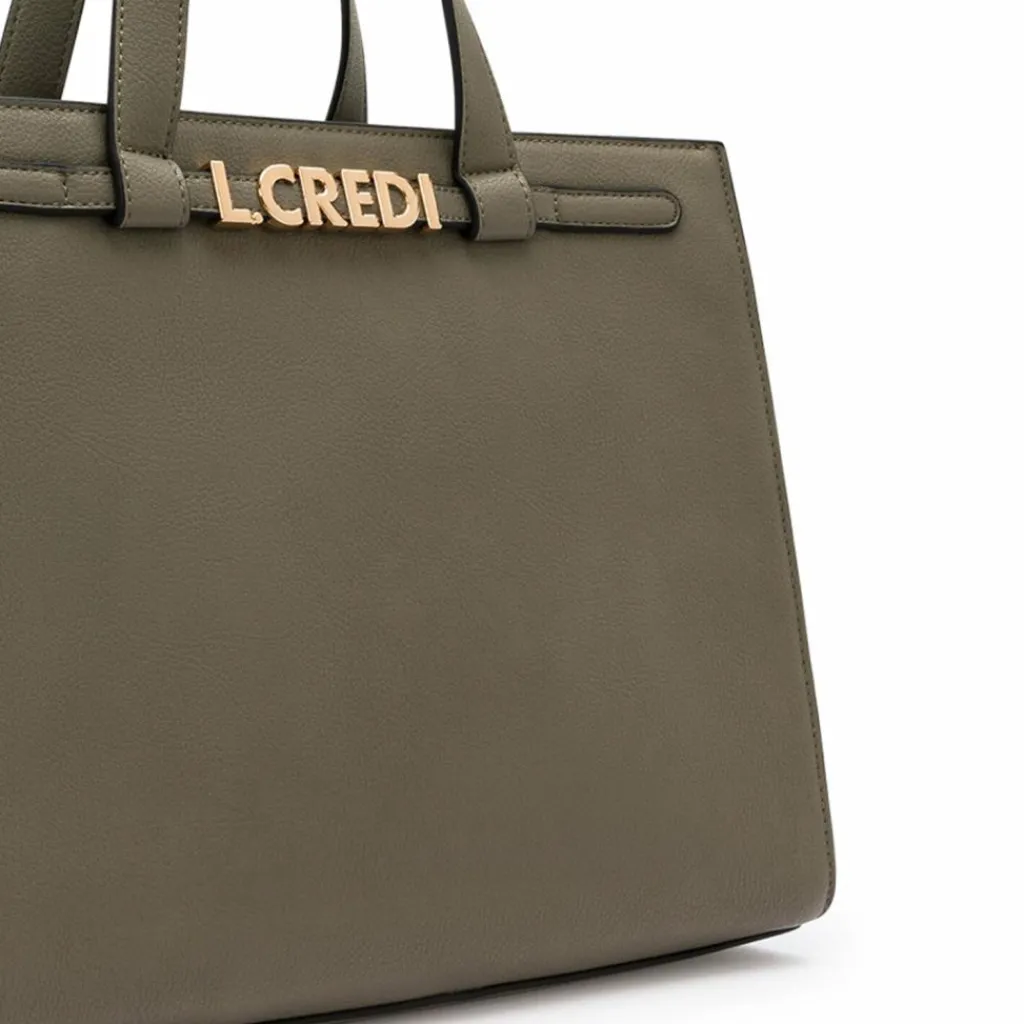 L.Credi Henkeltaschen|Schultertaschen<Olejandra Schultertasche 32.5 cm khaki