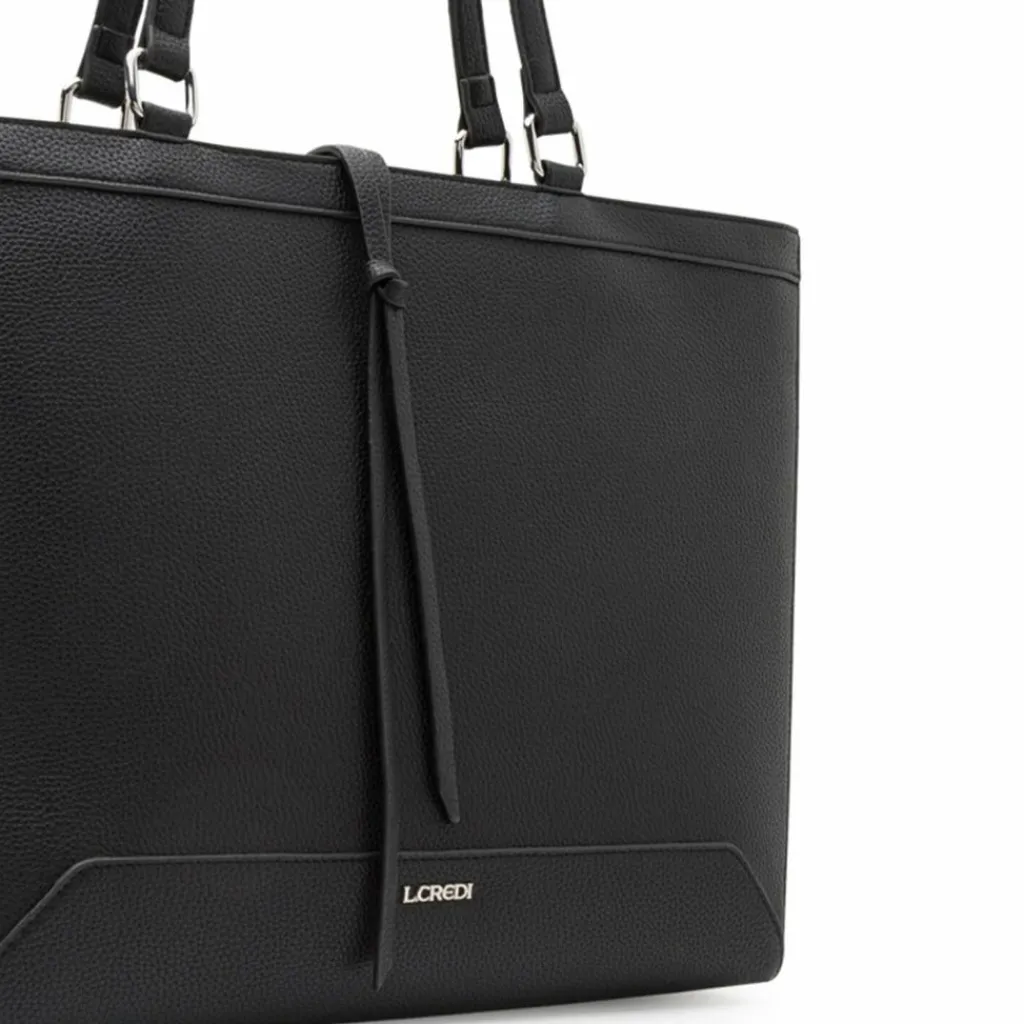 Best L.Credi Olga Shopper Tasche 34 cm schwarz