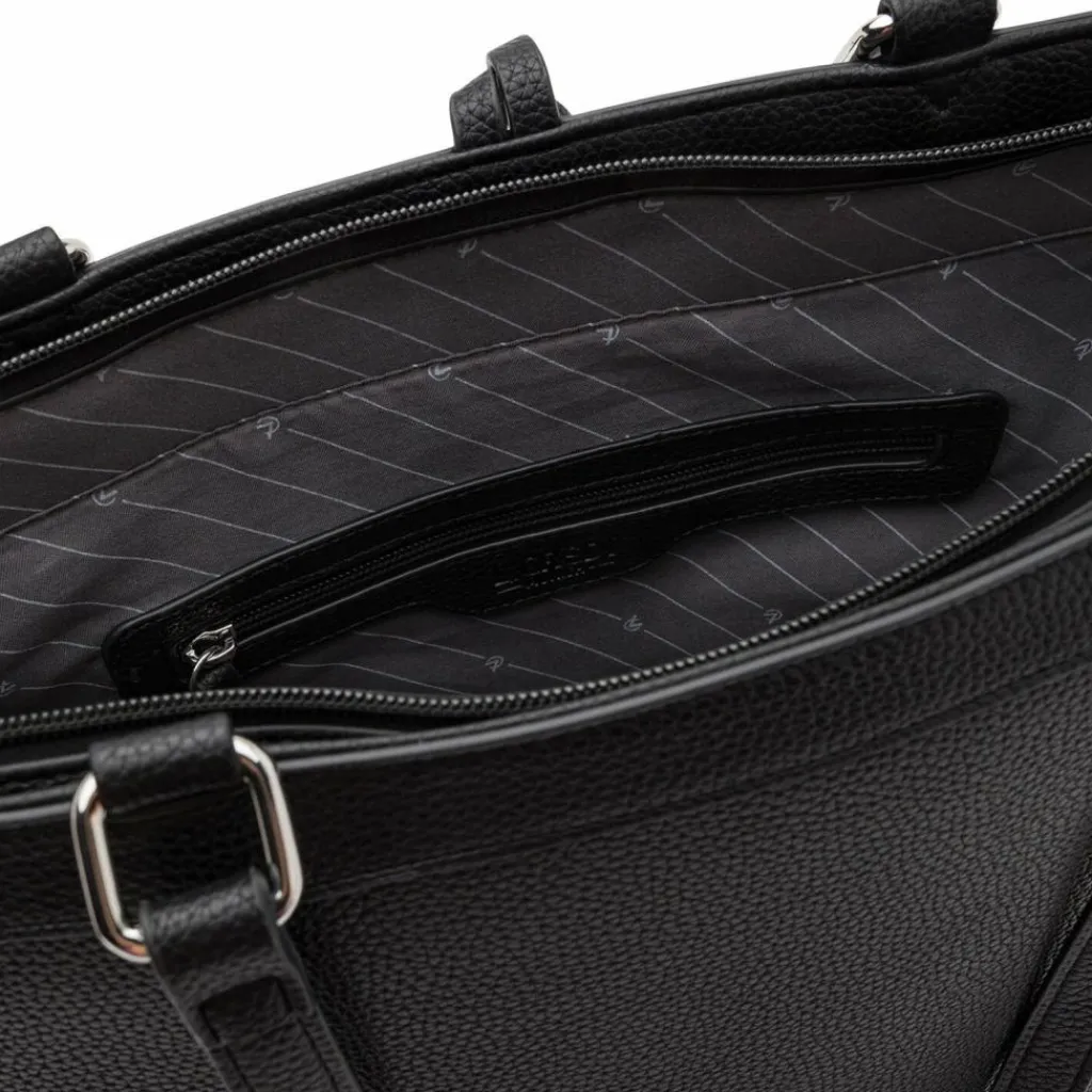 Best L.Credi Olga Shopper Tasche 34 cm schwarz