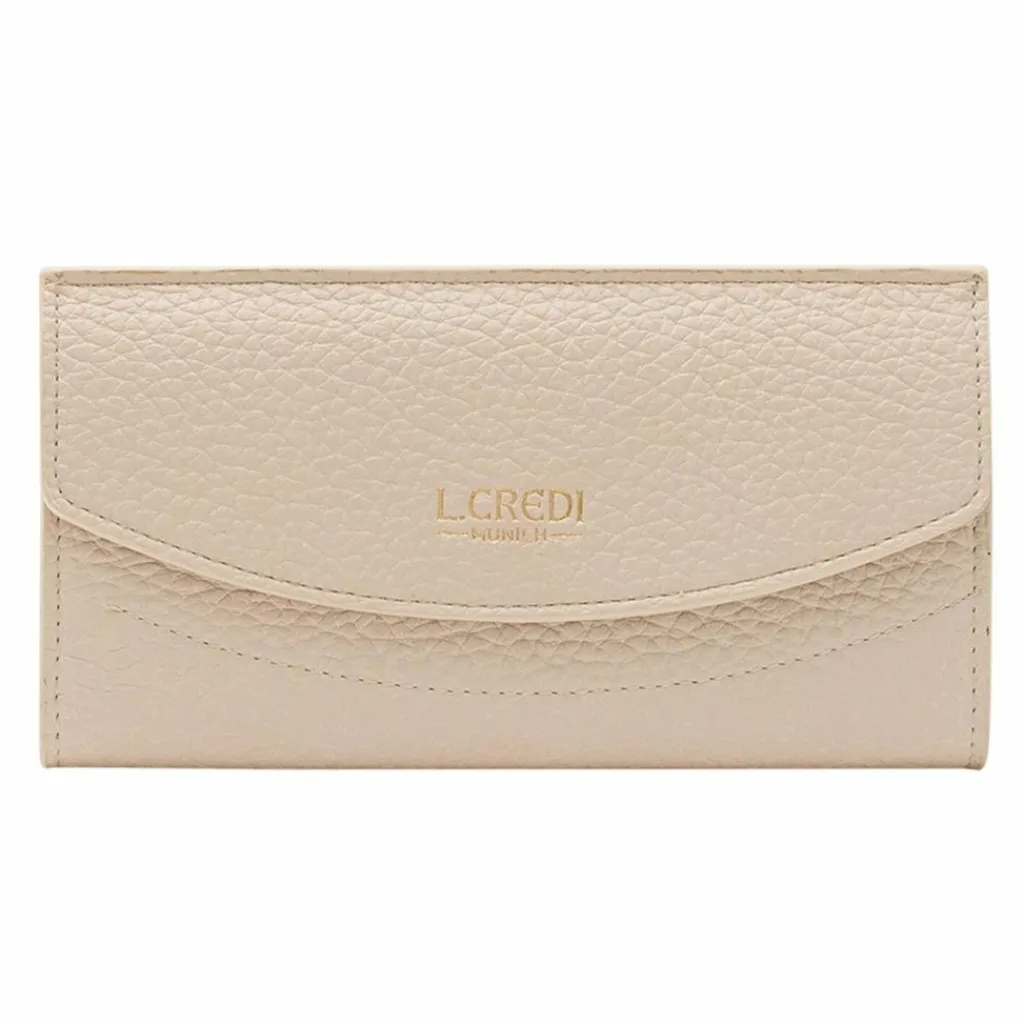 L.Credi Damengeldbörsen Querformat<Ondria Geldbörse 19 cm creme