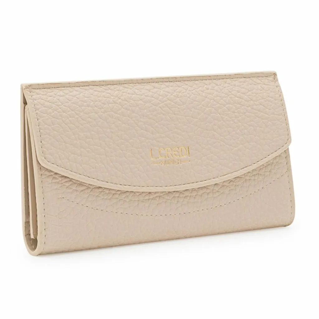 L.Credi Damengeldbörsen Querformat<Ondria Geldbörse 19 cm creme