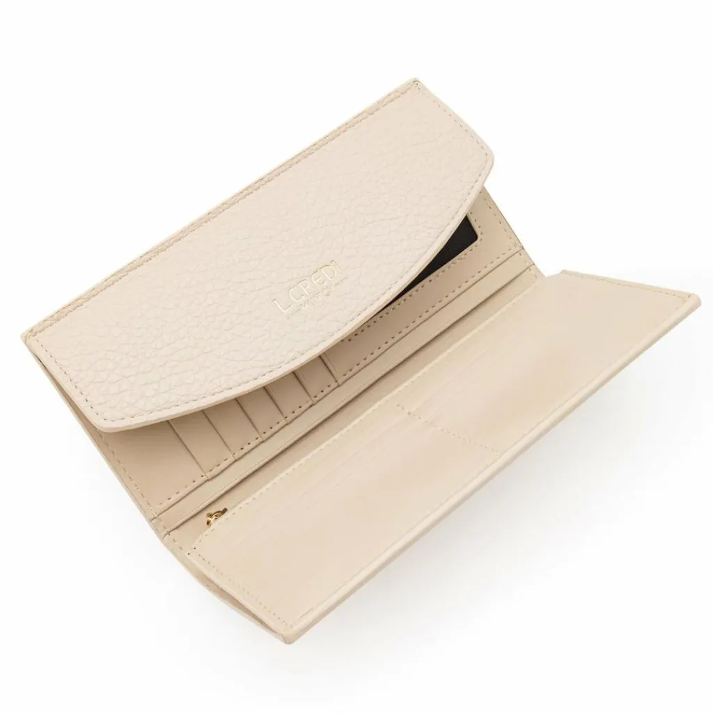 L.Credi Damengeldbörsen Querformat<Ondria Geldbörse 19 cm creme