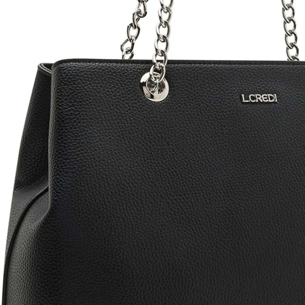 L.Credi Shopper|Schultertaschen<Oreana Shopper Tasche 35 cm schwarz