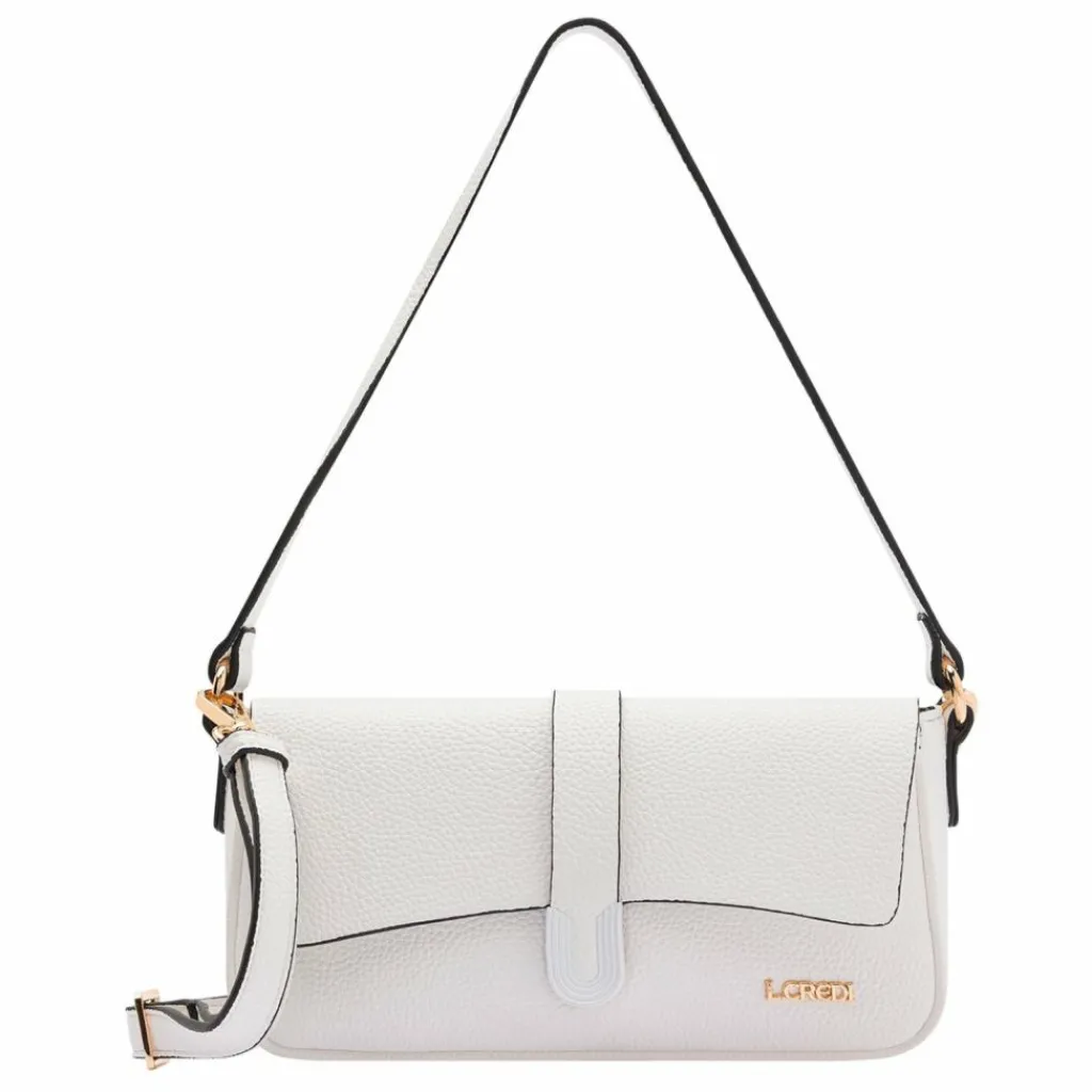 Outlet L.Credi Osia Schultertasche 25 cm weiss