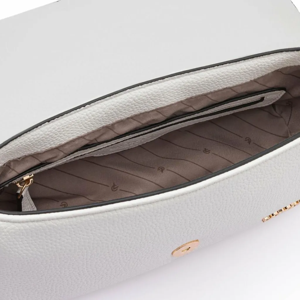 Outlet L.Credi Osia Schultertasche 25 cm weiss