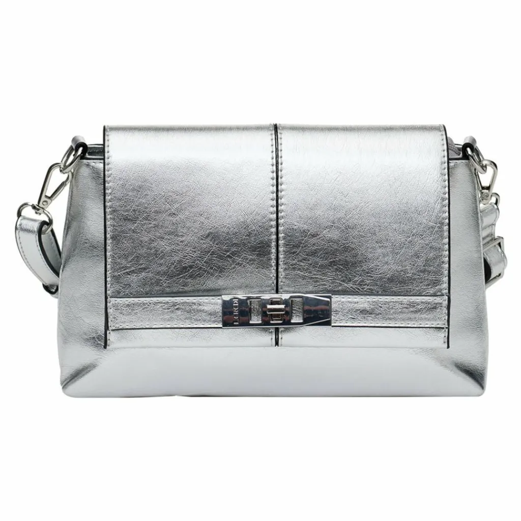 L.Credi Henkeltaschen<Pamela Schultertasche 26 cm silber