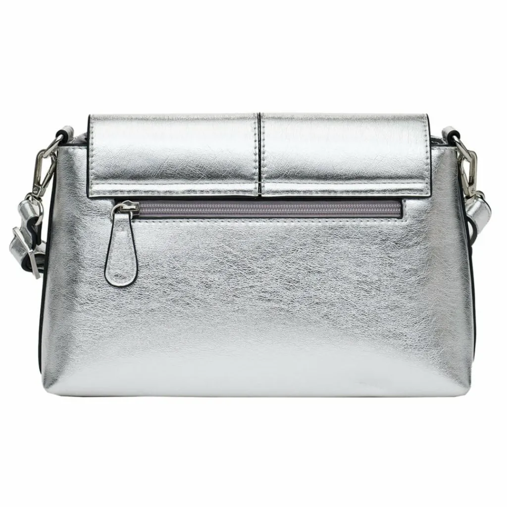 L.Credi Henkeltaschen<Pamela Schultertasche 26 cm silber