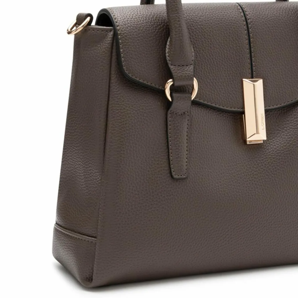 L.Credi Henkeltaschen<Perdita Handtasche 31 cm dark taupe
