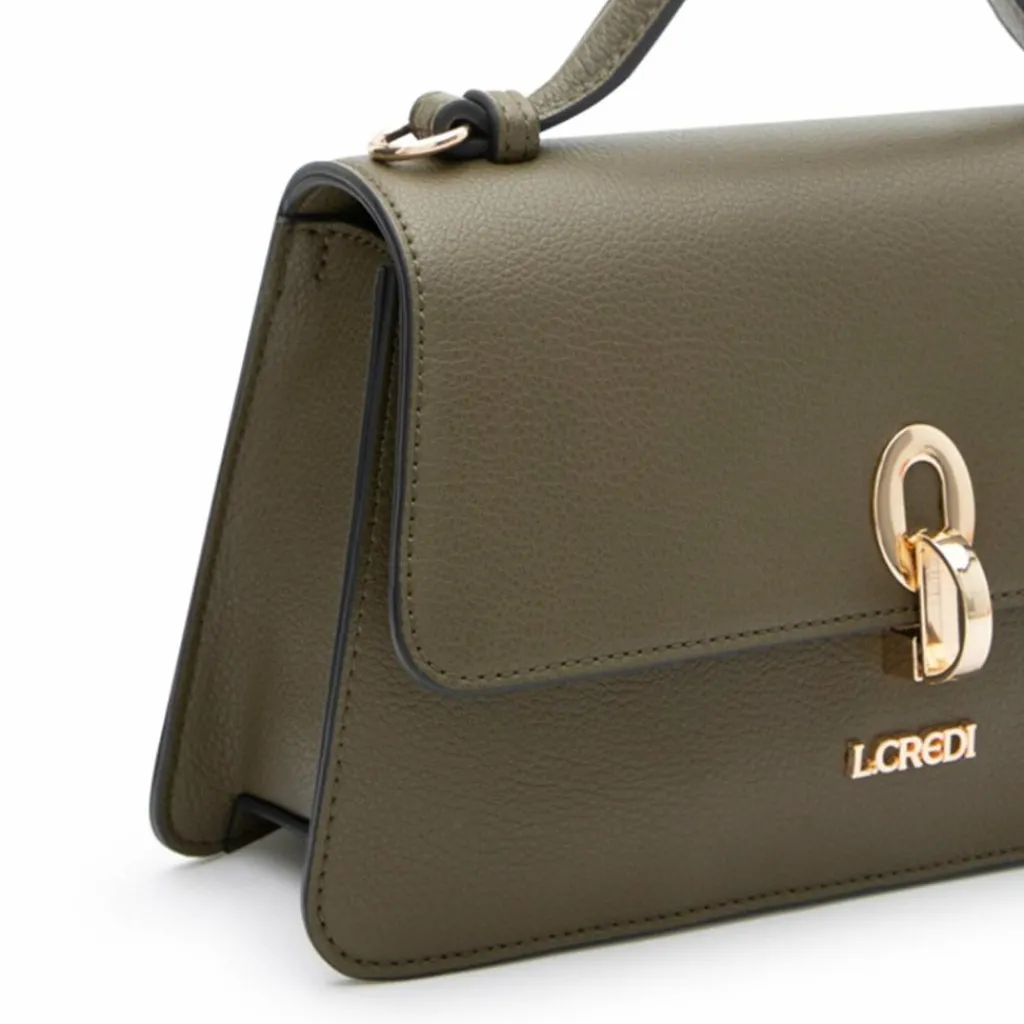 New L.Credi Petronella Handtasche 23 cm forest