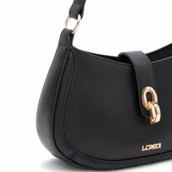 L.Credi Schultertaschen<Petronella Schultertasche 25 cm schwarz