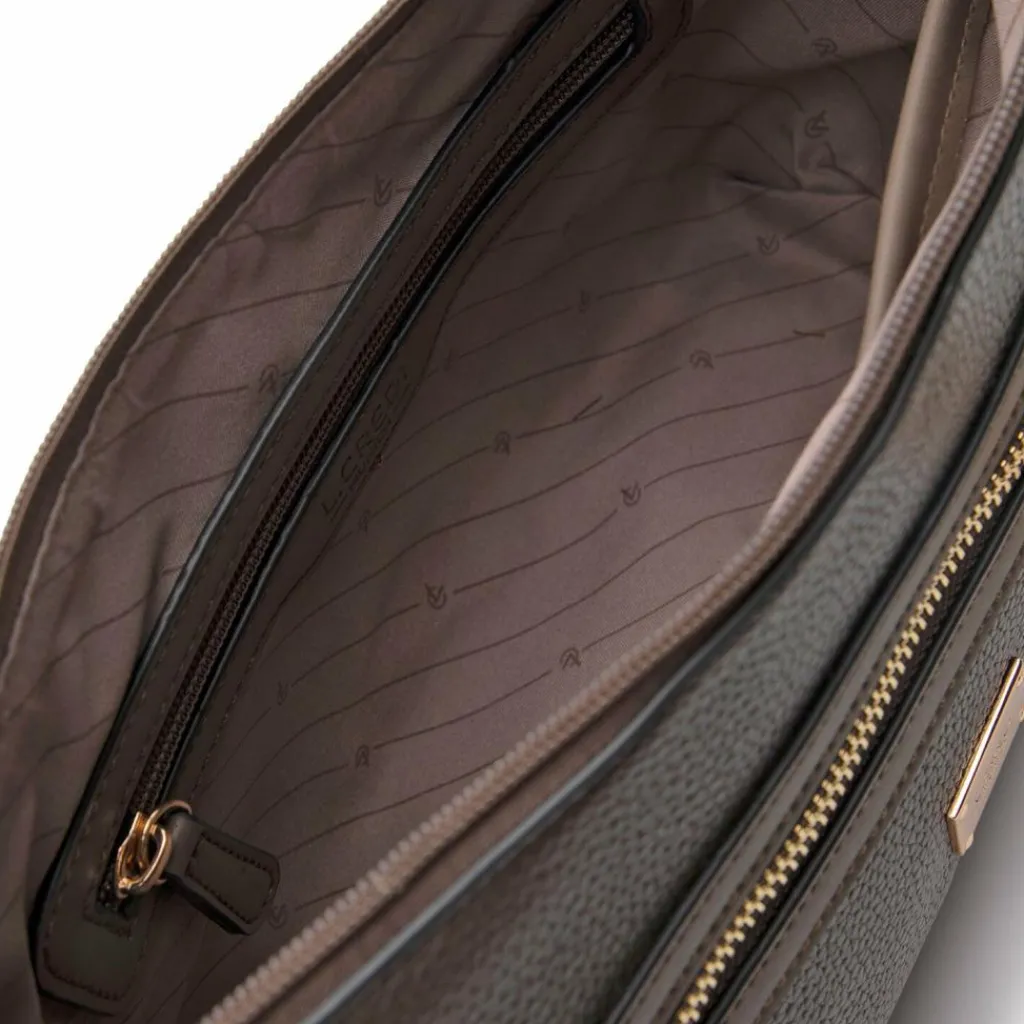 New L.Credi Petronilla Schultertasche 25 cm dark taupe