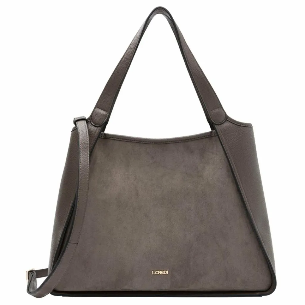 New L.Credi Pheline Shopper Tasche 40 cm dark taupe
