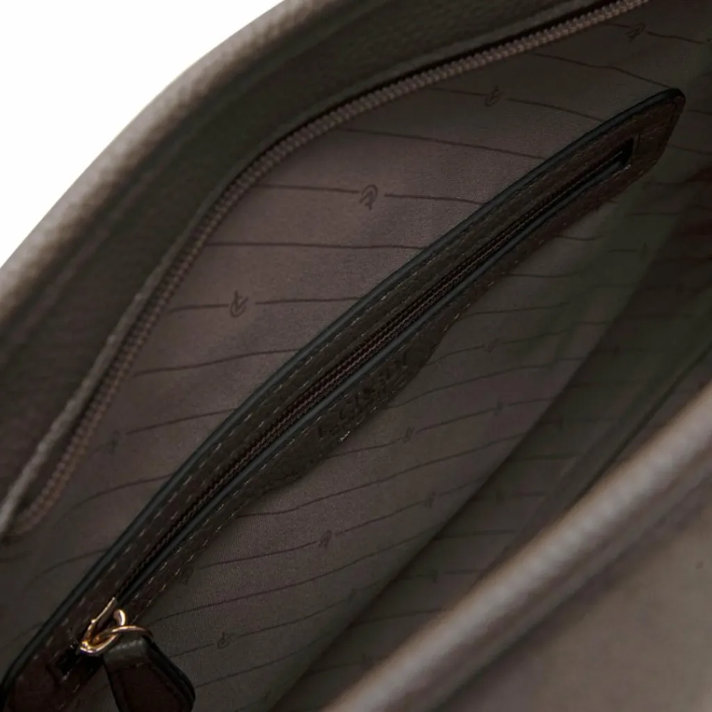 New L.Credi Pheline Shopper Tasche 40 cm dark taupe