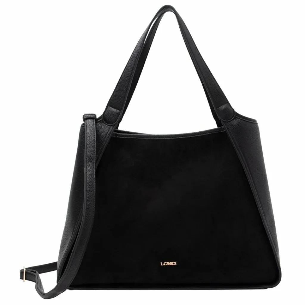 Clearance L.Credi Pheline Shopper Tasche 40 cm schwarz