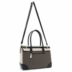 Best L.Credi Plamena Shopper Tasche 34 cm dark taupe multi