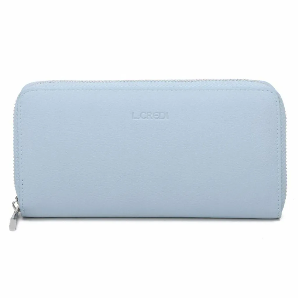 L.Credi Damengeldbörsen Querformat<Polly Geldbörse RFID Schutz 19 cm ice blue