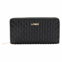 L.Credi Damengeldbörsen Querformat<Radka Geldbörse RFID Schutz 19 cm schwarz