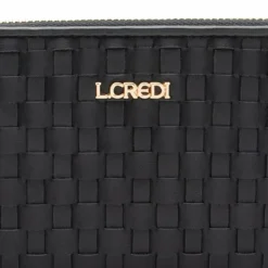 L.Credi Damengeldbörsen Querformat<Radka Geldbörse RFID Schutz 19 cm schwarz