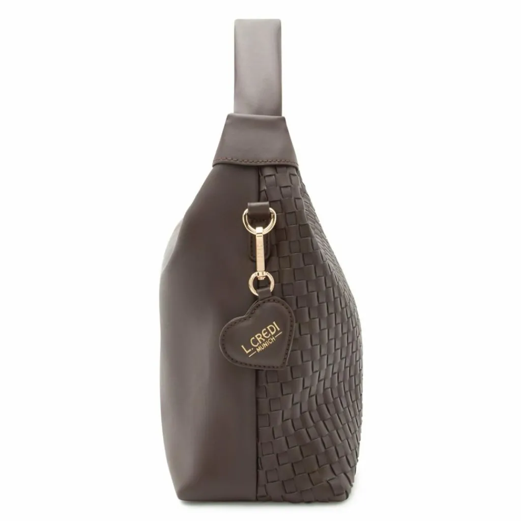 L.Credi Schultertaschen<Radka Schultertasche 33 cm chocolate
