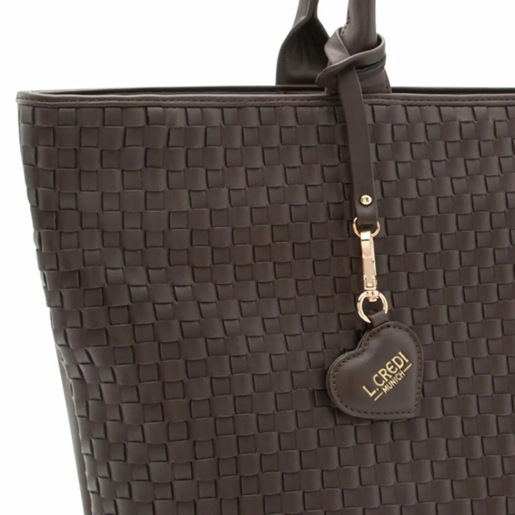 New L.Credi Radka Shopper Tasche 48 cm chocolate