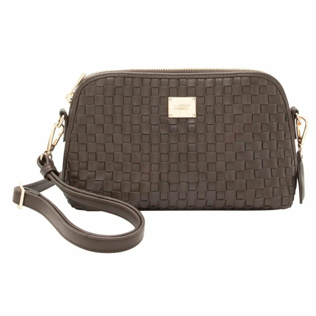 New L.Credi Radka Umhängetasche 23 cm chocolate