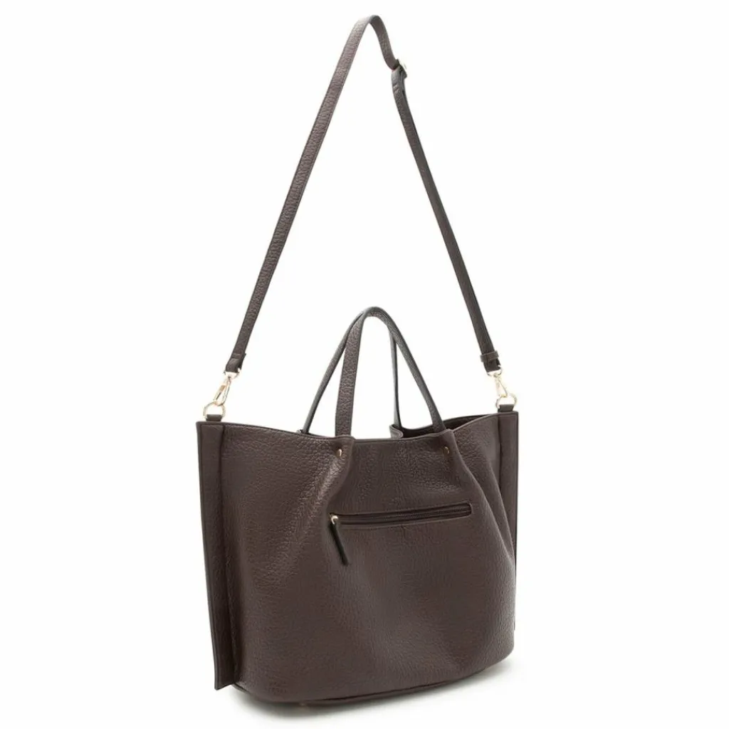 New L.Credi Raila Shopper Tasche 31 cm chocolate