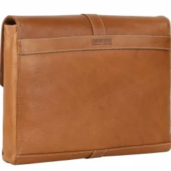 Leonhard Heyden Bergamo Aktenmappe Leder 37 cm Laptopfach hellbraun