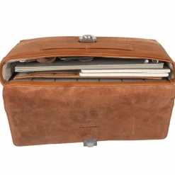 Leonhard Heyden Bergamo Aktenmappe Leder 37 cm Laptopfach hellbraun