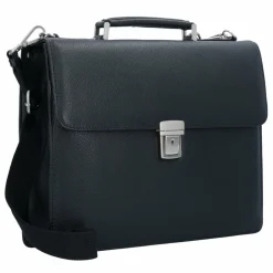 Best Leonhard Heyden Berlin Aktentasche Leder 38 cm Laptopfach schwarz