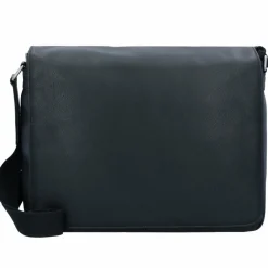 Outlet Leonhard Heyden Berlin Umhängetasche Leder 38 cm schwarz