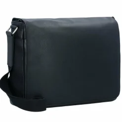 Outlet Leonhard Heyden Berlin Umhängetasche Leder 38 cm schwarz