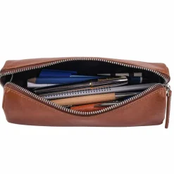 Leonhard Heyden Stifteetuis<Cambridge Stifteetui Leder 20,5 cm cognac