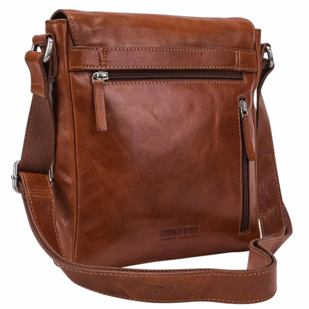 Clearance Leonhard Heyden Cambridge Umhängetasche Leder 23 cm cognac