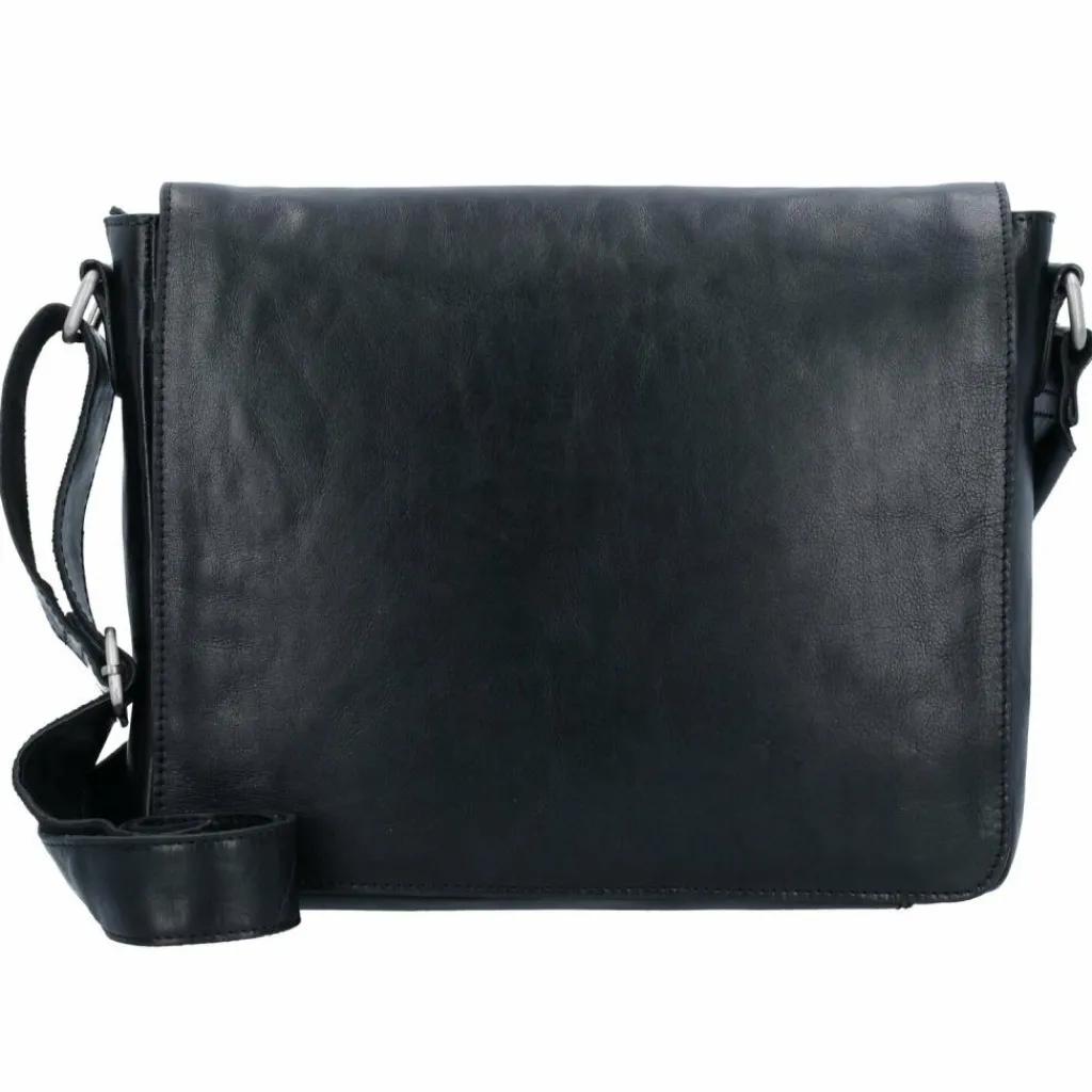 Online Leonhard Heyden Cambridge Messenger Leder 32 cm Laptopfach schwarz