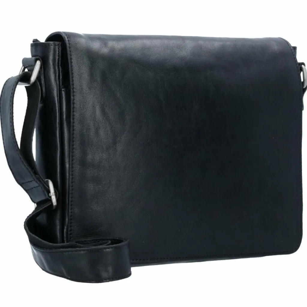Online Leonhard Heyden Cambridge Messenger Leder 32 cm Laptopfach schwarz