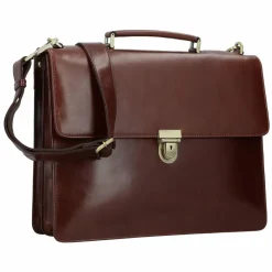Leonhard Heyden Laptoptaschen|Aktentaschen<Cambridge Aktentasche Leder 40 cm Laptopfach rotbraun