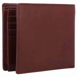 Leonhard Heyden Herrengeldbörsen Querformat<Cambridge Geldbörse Leder 12 cm rotbraun